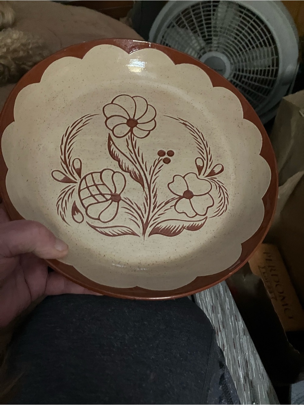 Handmade Shoofly Pie Plate - Picture 4 of 7